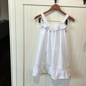 Strasburg Bella Luna beautiful white dress size 5Y lace, adjustable straps